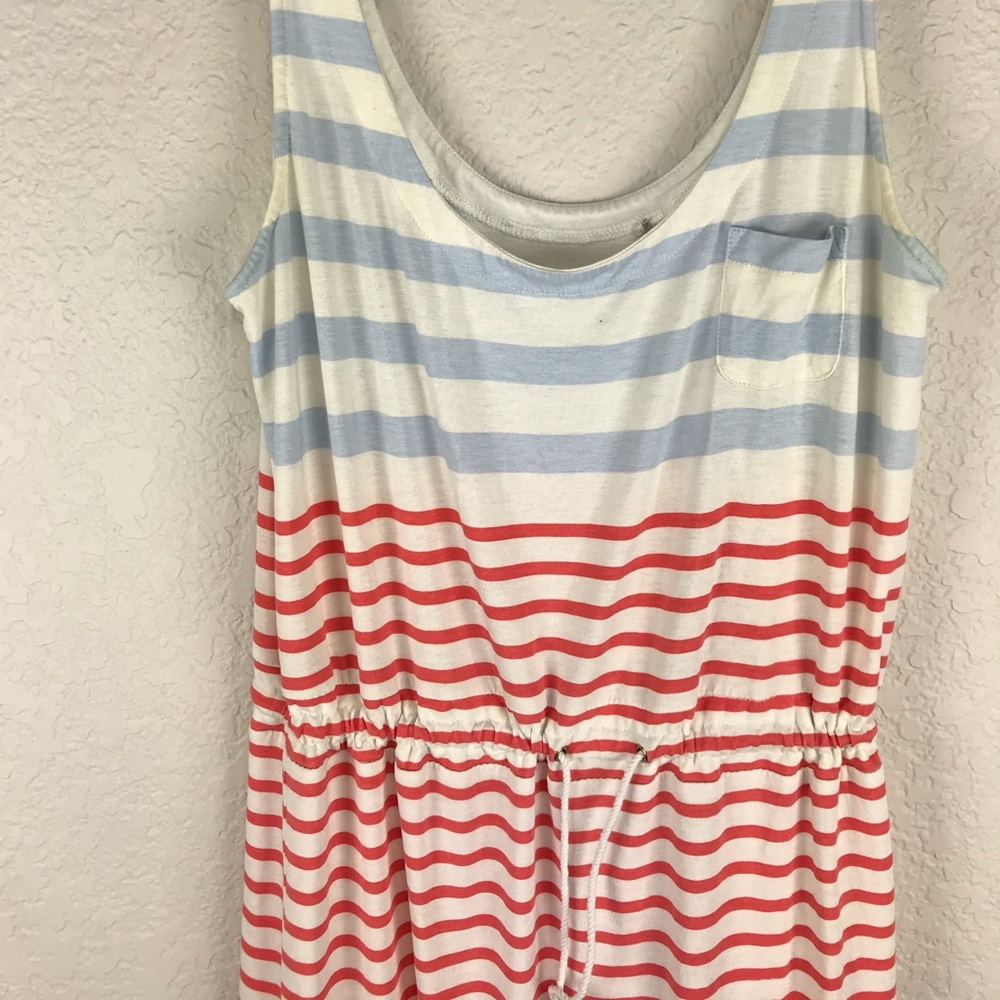 Striped Drawstring Dress